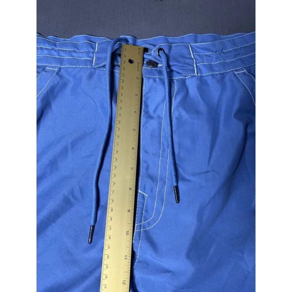 True Religion Shorts Mens 44 Blue Board Swim Trunks Flap Pockets Swimsuit